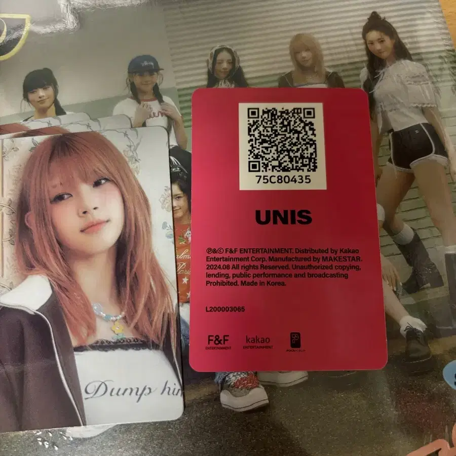 유니스 큐리어스 앨범포토카드 앨포 코토코 임서원 진현주 나나 젤리당카