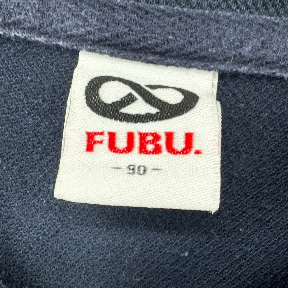 FUBU 푸부 반팔 카라 티셔츠 (90 size / NAVY)