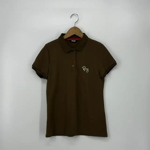 PING 핑 반팔 카라 티셔츠 골프웨어 (95 size / BROWN)