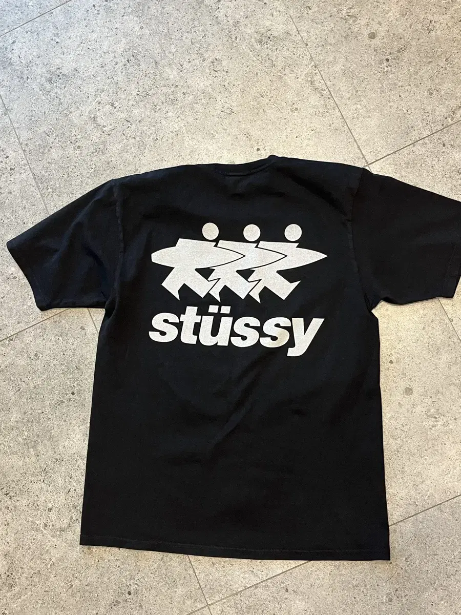 Stussy Surfwalk Pigmented Short-Sleeved T-Shirt M Black