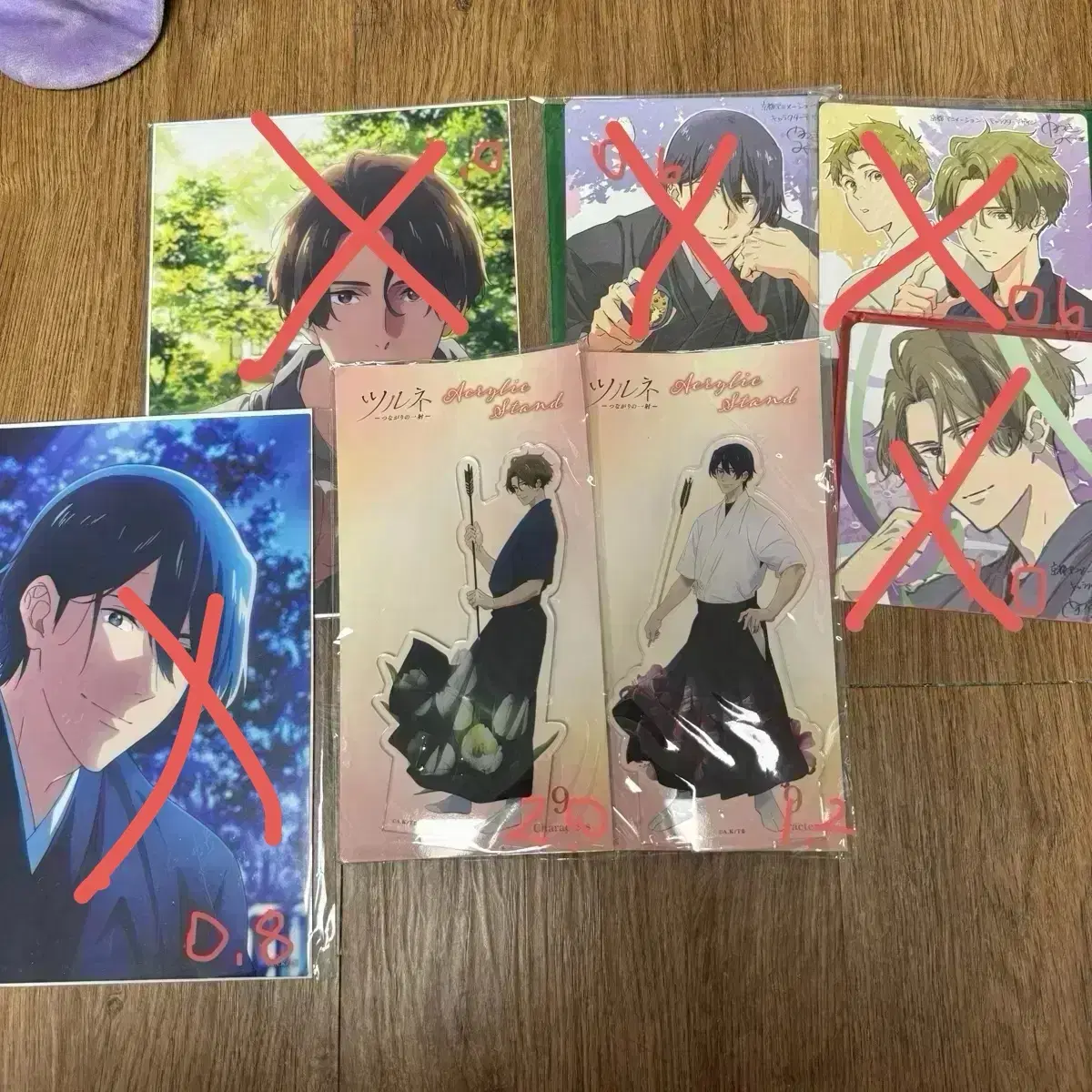 Tsurune acrylic, Artboards, coasters, etc. sold individually