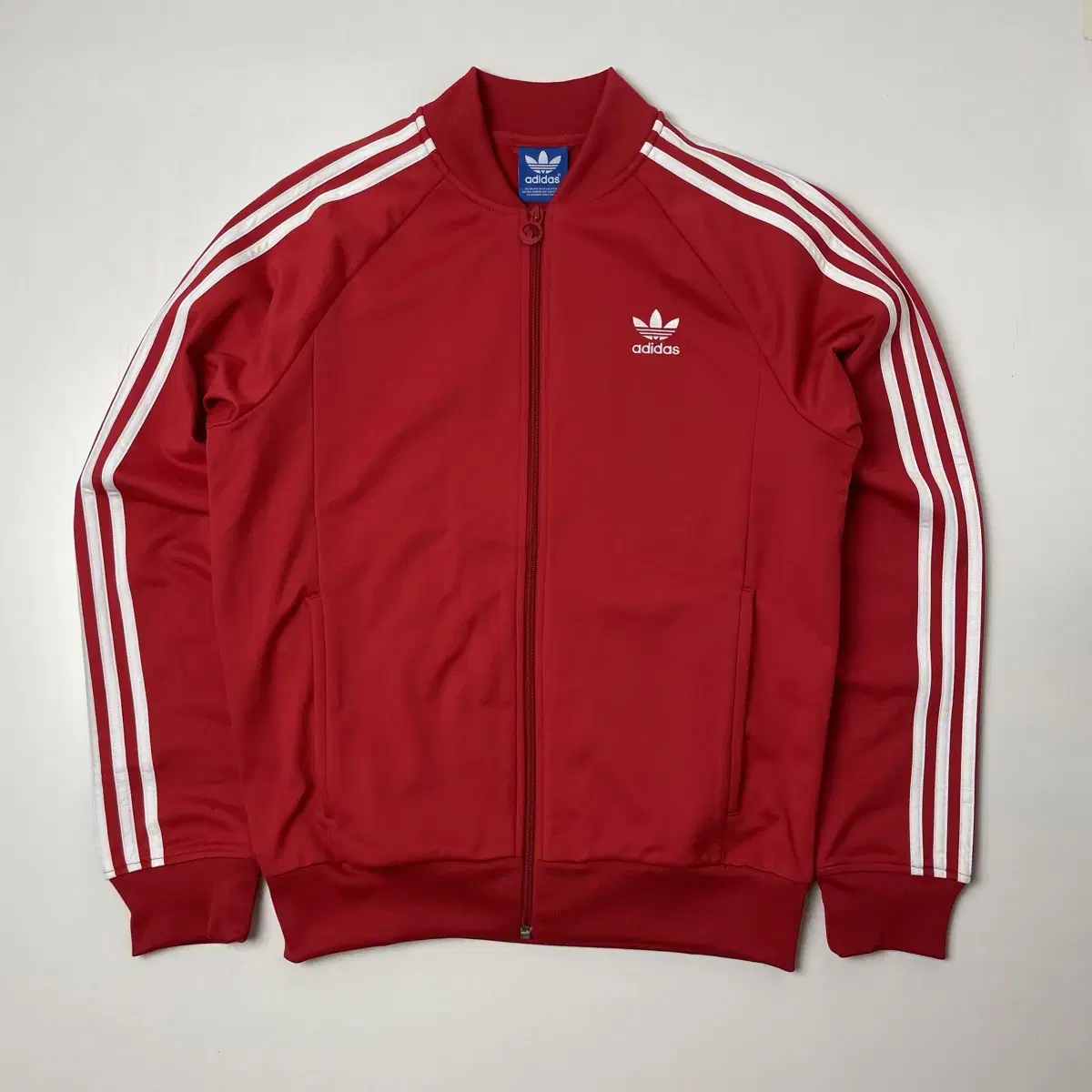 [TAIPO] Adidas Superstar Jersey Brushed Track Top Red 100