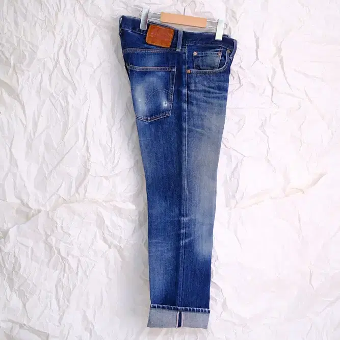 Levis 502 셀비지 워싱 데님