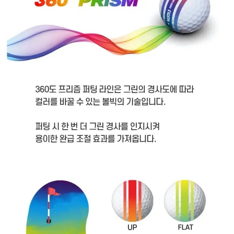 (새상품)볼빅 VISTA3 비스타3 프리즘360 3피스 골프공