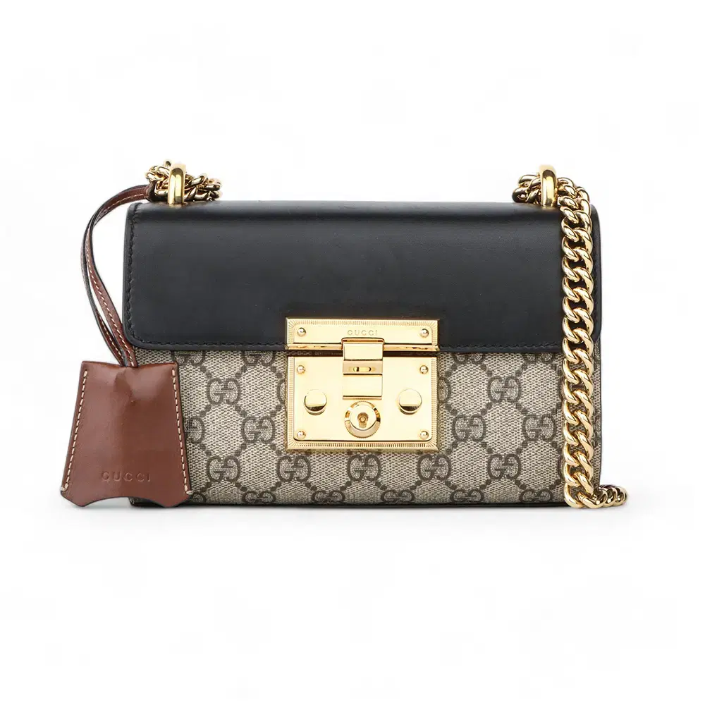 Gucci 409487 GG Supreme Paddlelock Small Shoulder Bag/33118