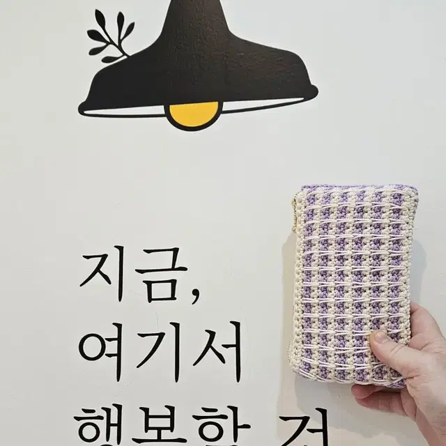 핸드메이드 체크 필통 파우치