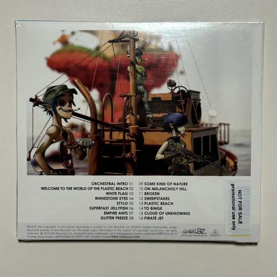 미개봉 고릴라즈 gorillaz plastic beach cd 앨범