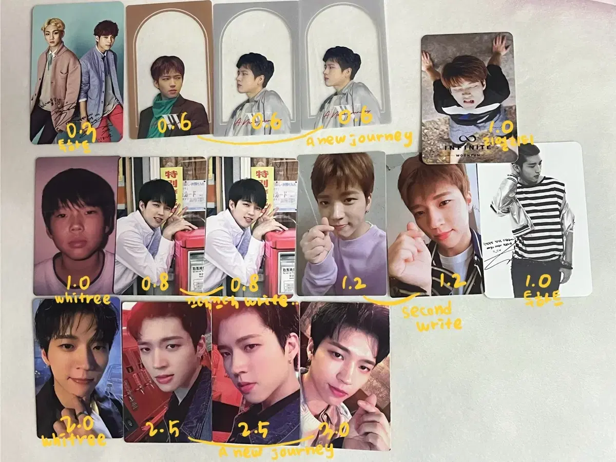 Infinite woohyun photocard Sells per