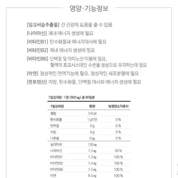 [3개월]웰러스 간에 좋은 실리마린 밀크씨슬 900mg90정 무료배송