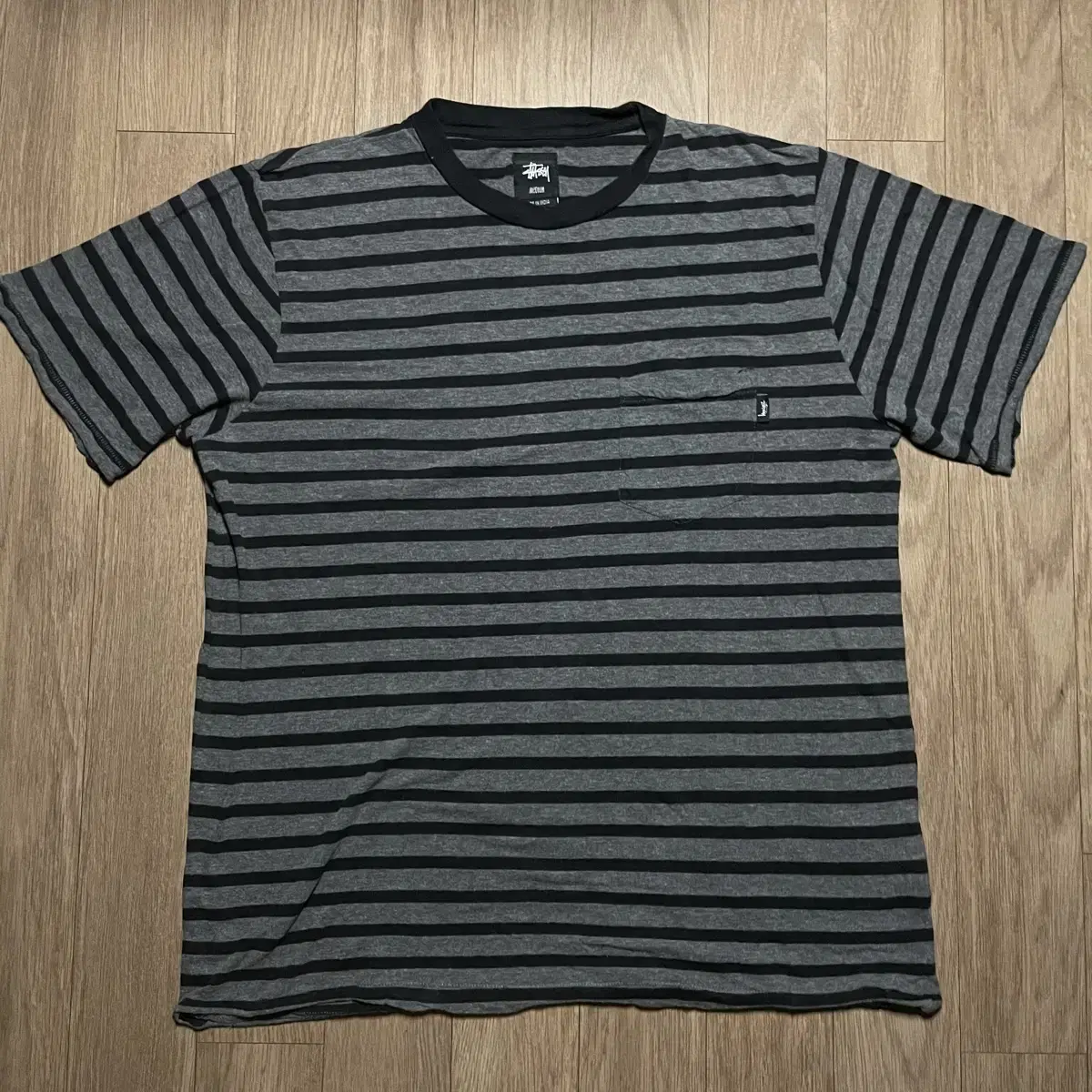 M) Old Stussy Stripe T-Shirt Single-Stitched