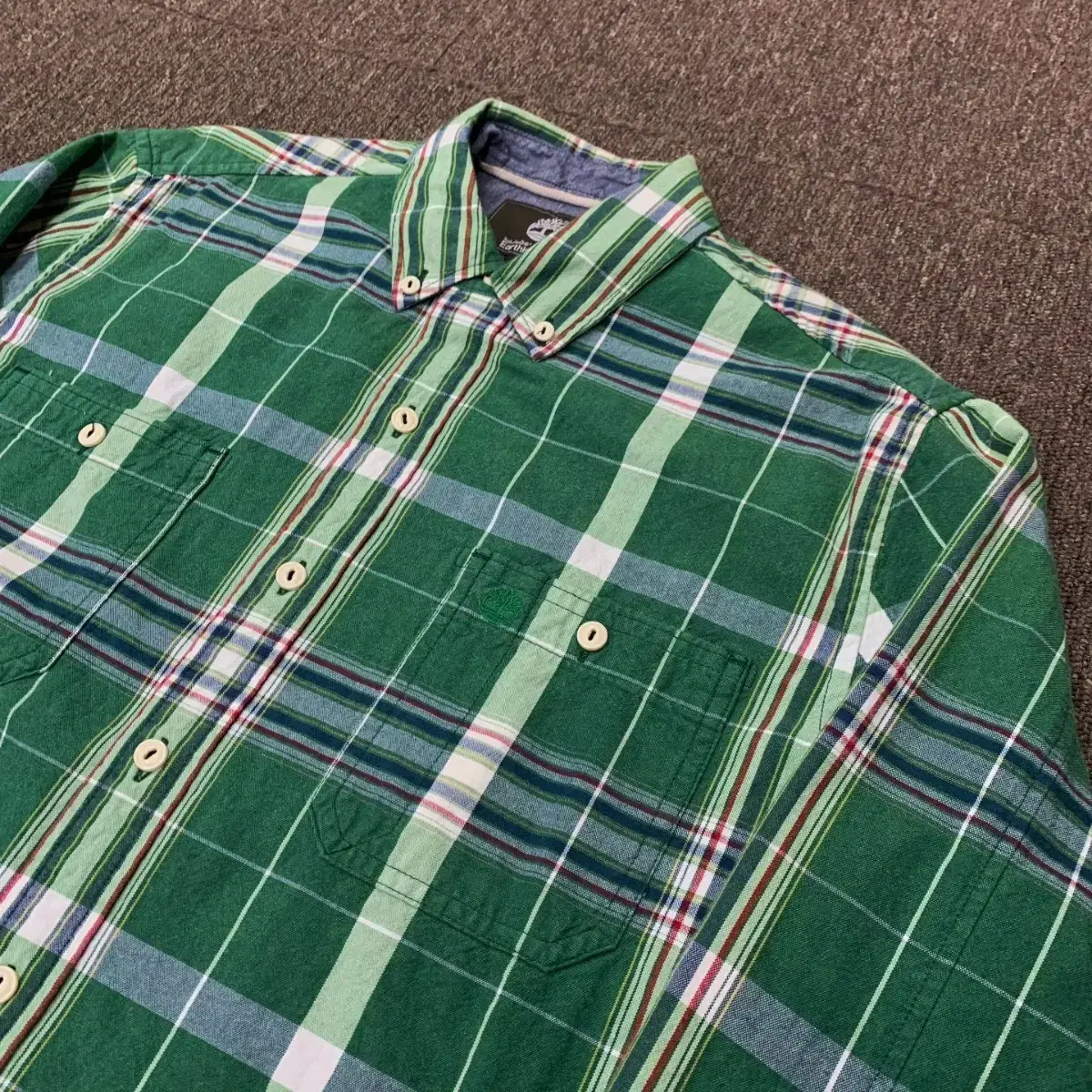 [M] Timberland Slim Fit Organic Cotton Check Shirt