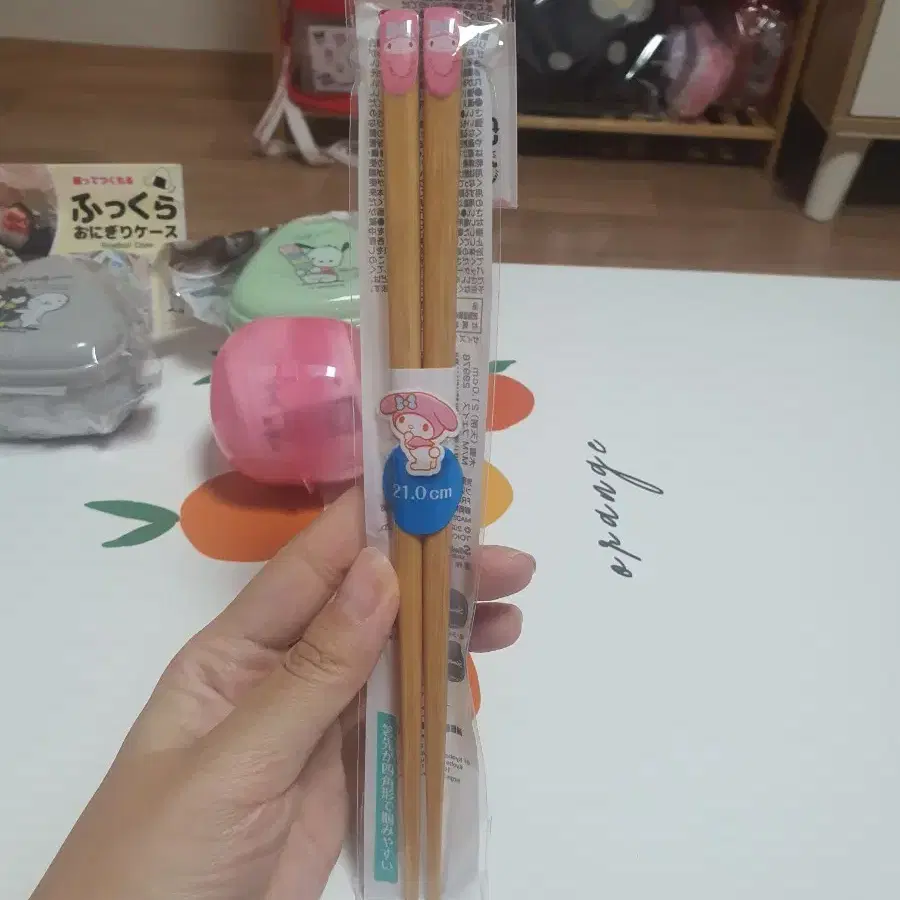 일본 공식 산리오 마이멜로디 젓가락 21cm