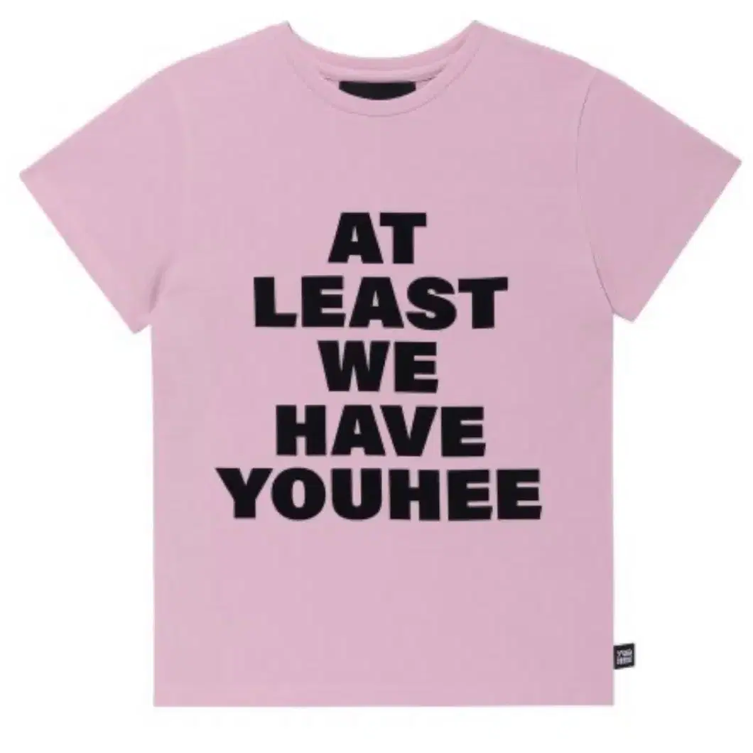 유희 LETTERING T-SHIRT PINK 레터링티