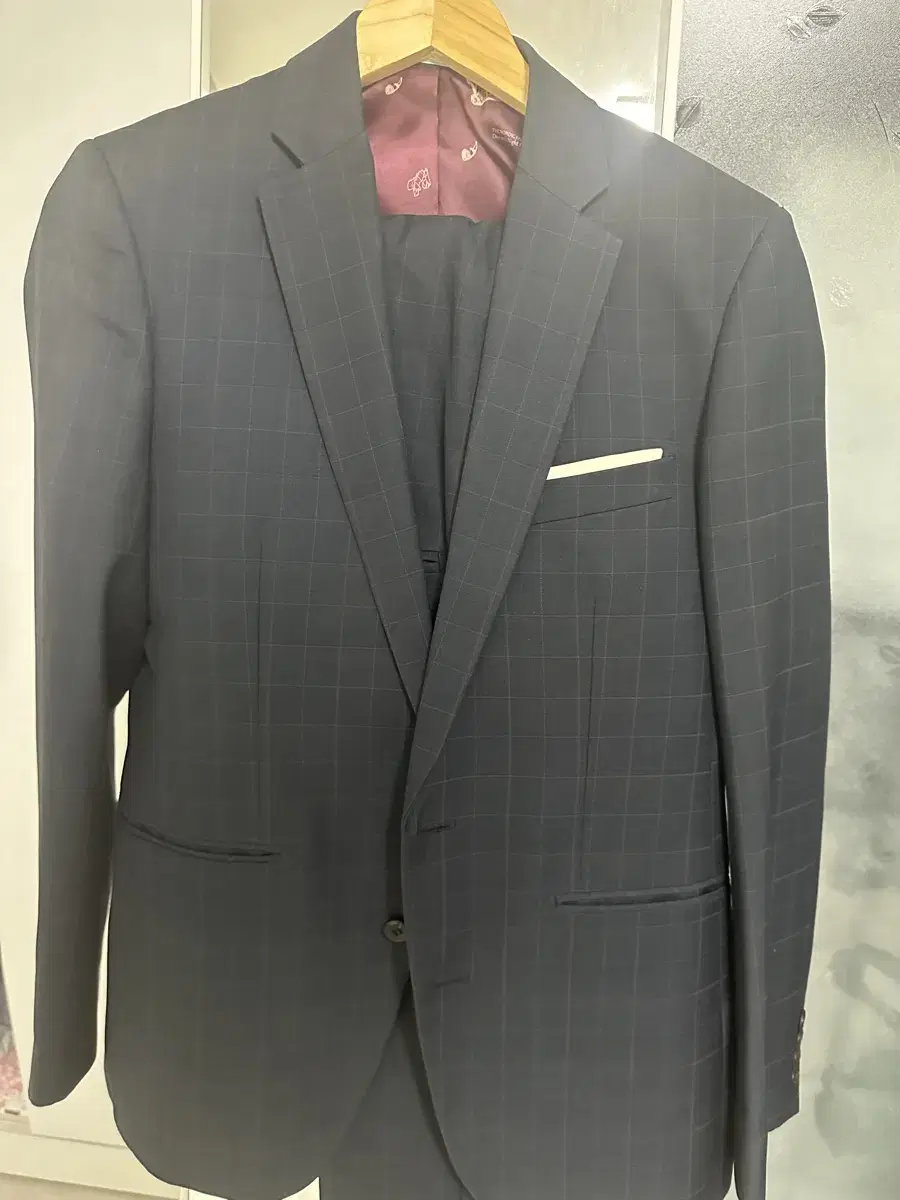 STCO Navy Check Suit Set