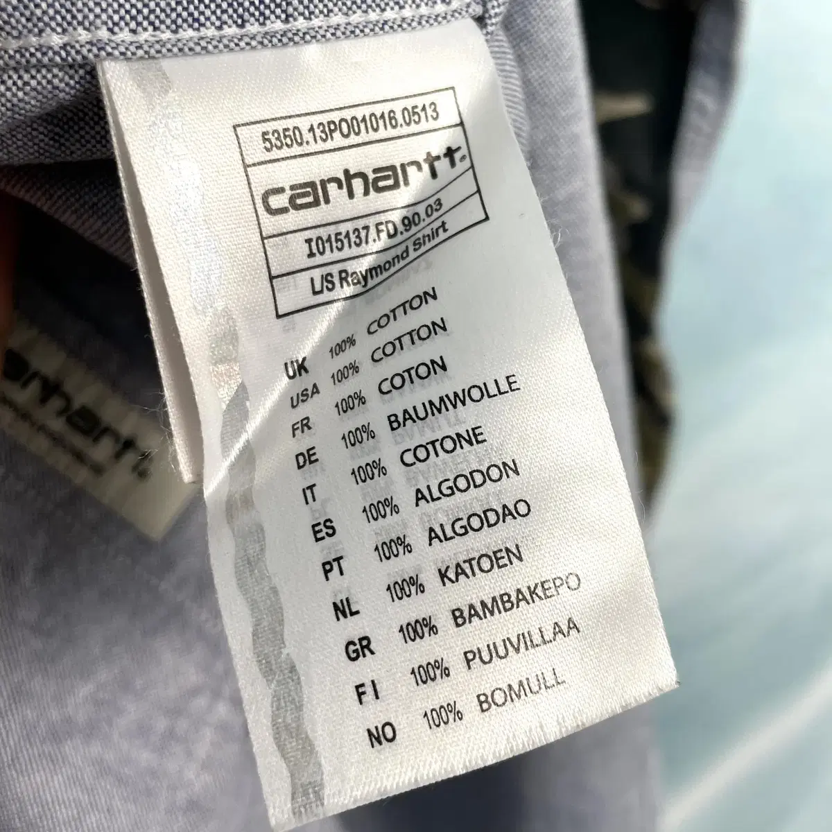 [M] Carhartt wip 칼하트 카모 레이몬드 셔츠