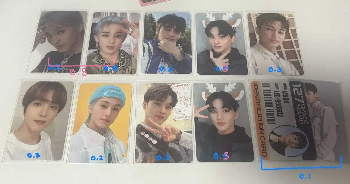 NCT Dream 127 photocard wts mark haechan Renjun