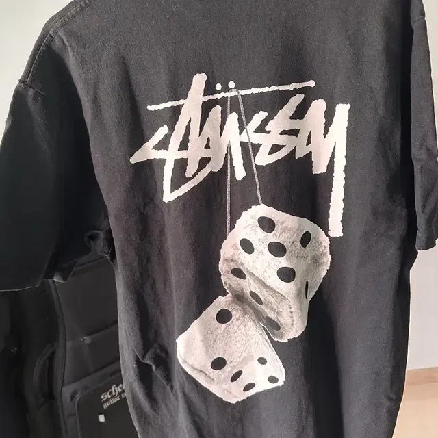 Stussy Fuzzy Dice T-Shirt Black