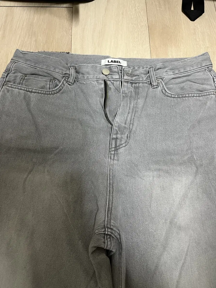 [5]라벨 아카이브 curved jeans light grey