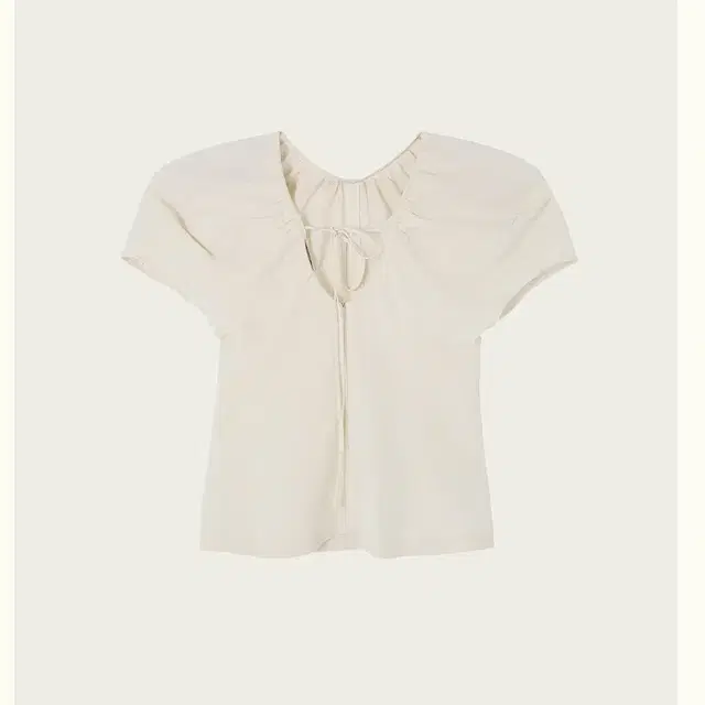 리본빛 ribbonbit Sally Puff Blouse - Ivory