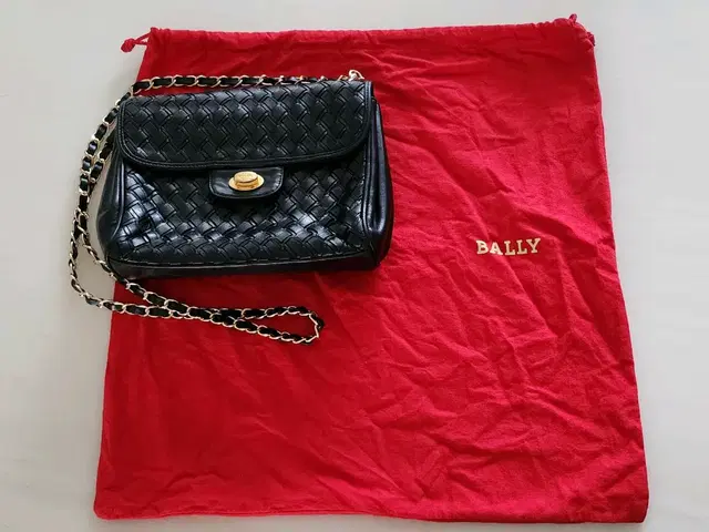 이태리 발리 BALLY 매쉬 가죽 크로스백