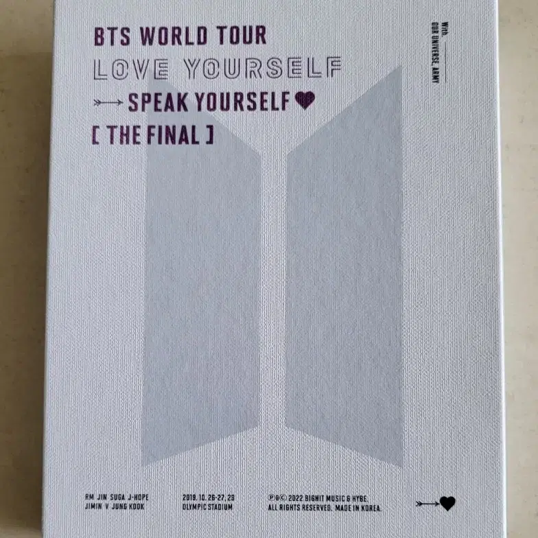 BTS Speak Yourself (The final) DVD 스피콘