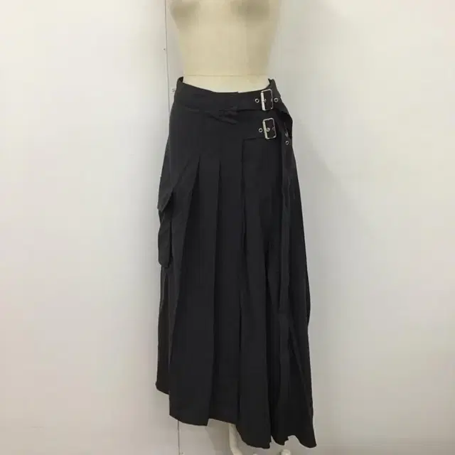 ZARA 자라 버클 플리츠 스커트 7967 333