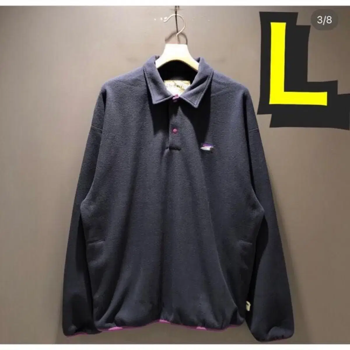 (last price)SSZ 22AW Fleece Pullover L Navy