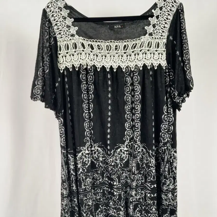 KPA Hippie Bohemian Cloud Indigo Dress