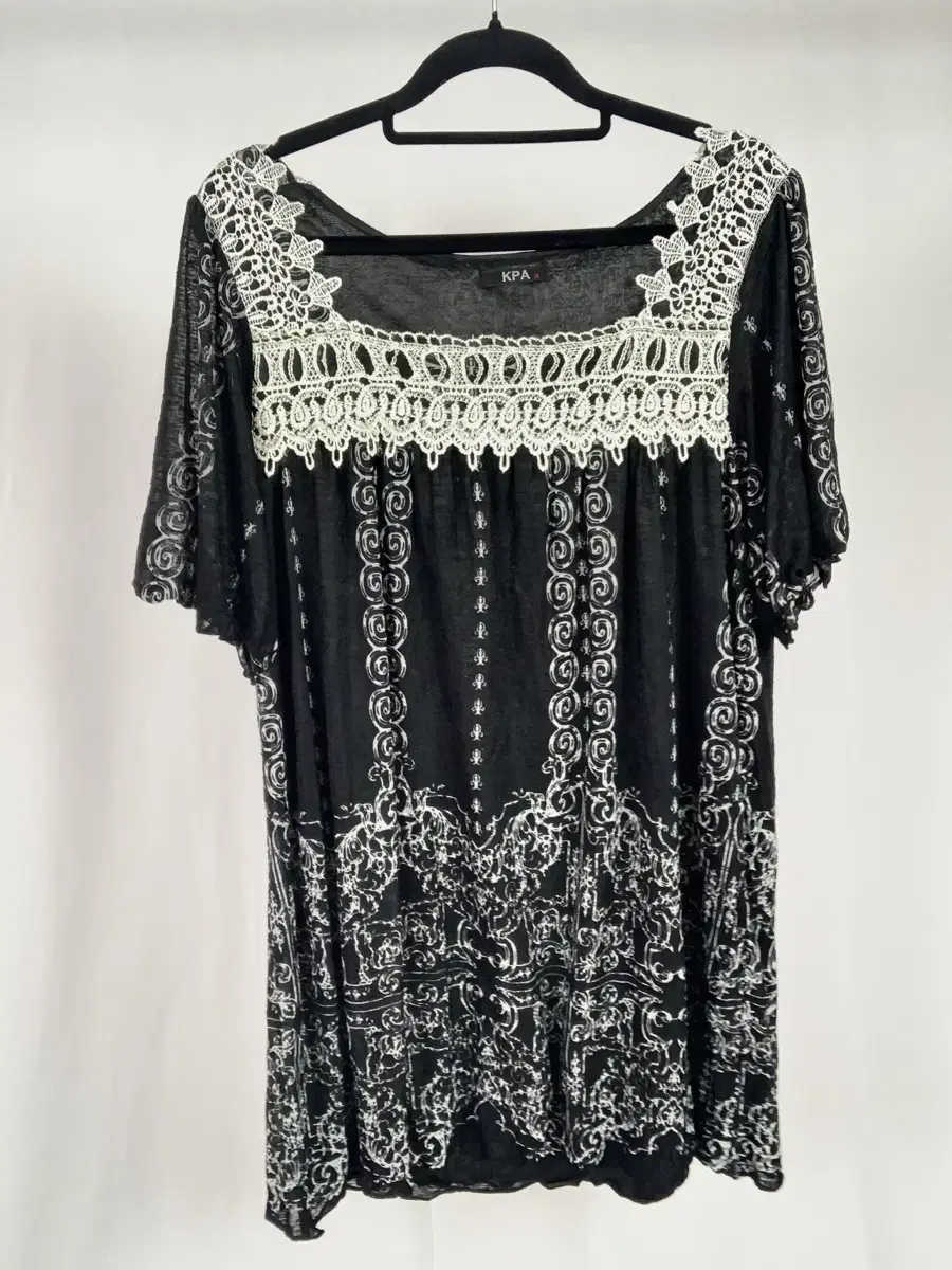 KPA Hippie Bohemian Cloud Indigo Dress