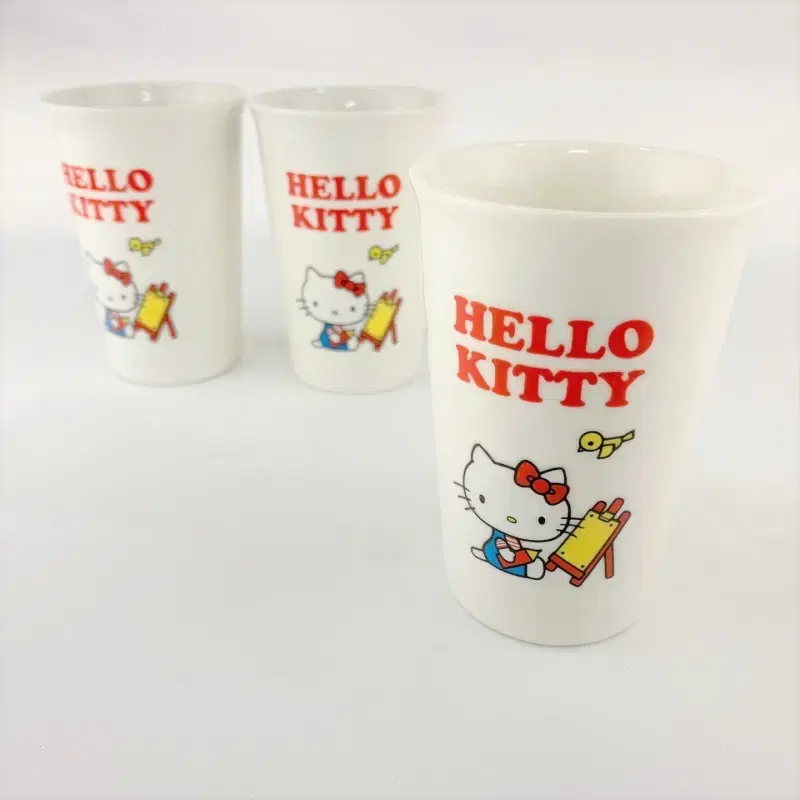 SANRIO 산리오 헬로키티 도자기 빈티지 컵 3종세트 A440