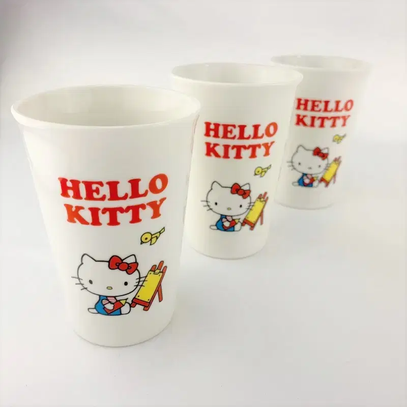 SANRIO 산리오 헬로키티 도자기 빈티지 컵 3종세트 A440