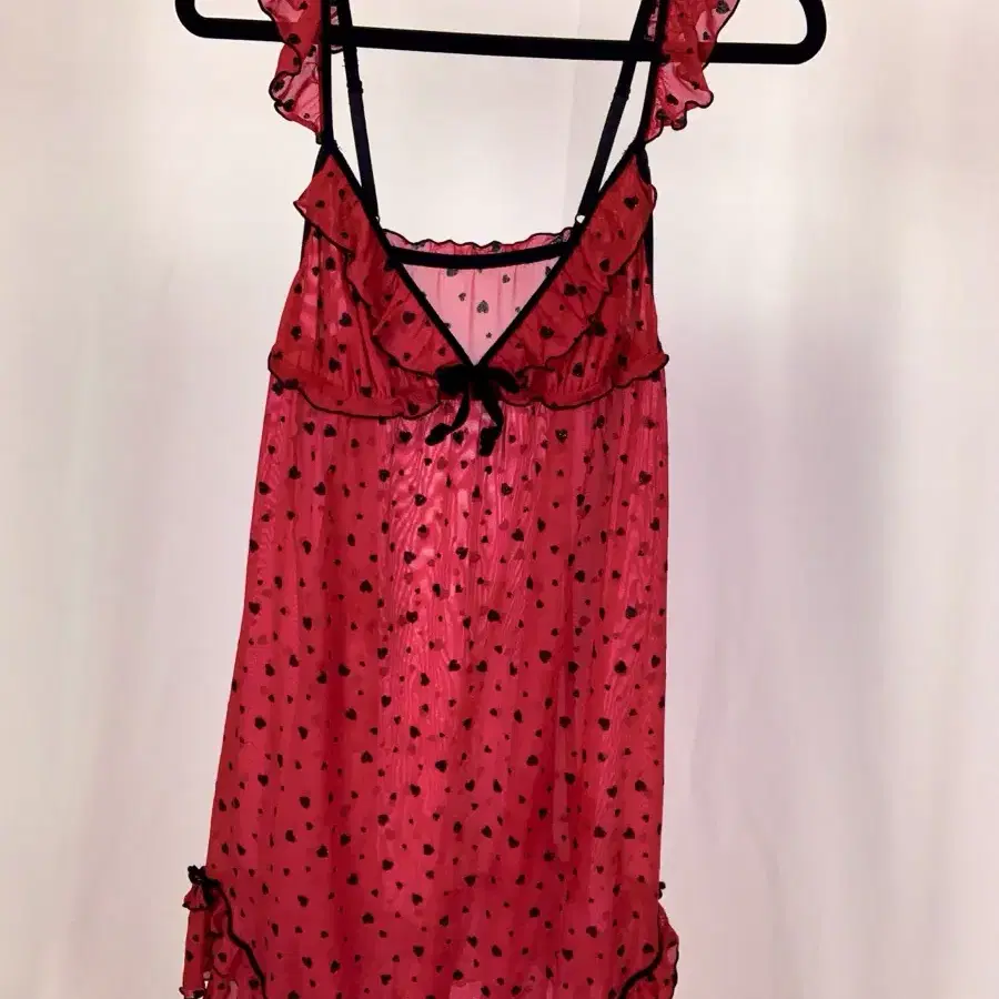 Lovely Gyaru Heart Magenta Slip Dress