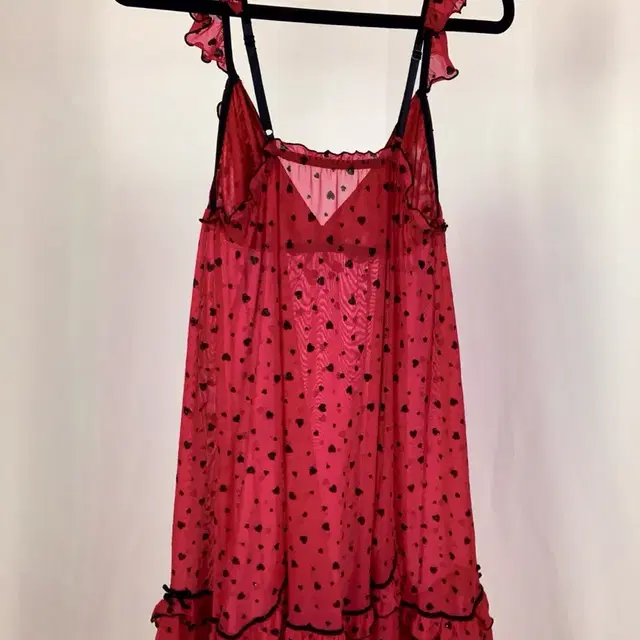 Lovely Gyaru Heart Magenta Slip Dress