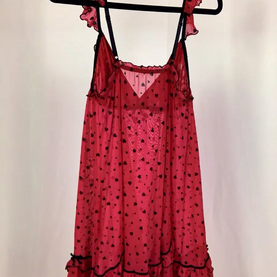 Lovely Gyaru Heart Magenta Slip Dress