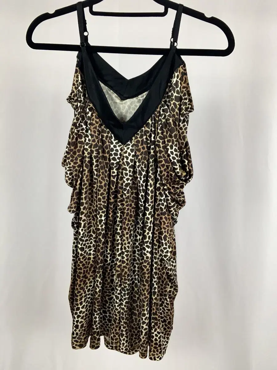 Wild Leopard Onee Gyaru Shirring Dress