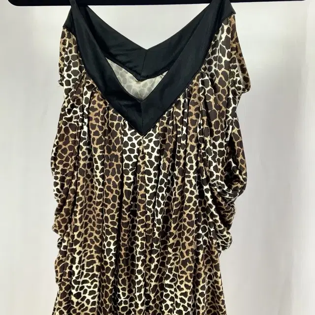 Wild Leopard Onee Gyaru Shirring Dress