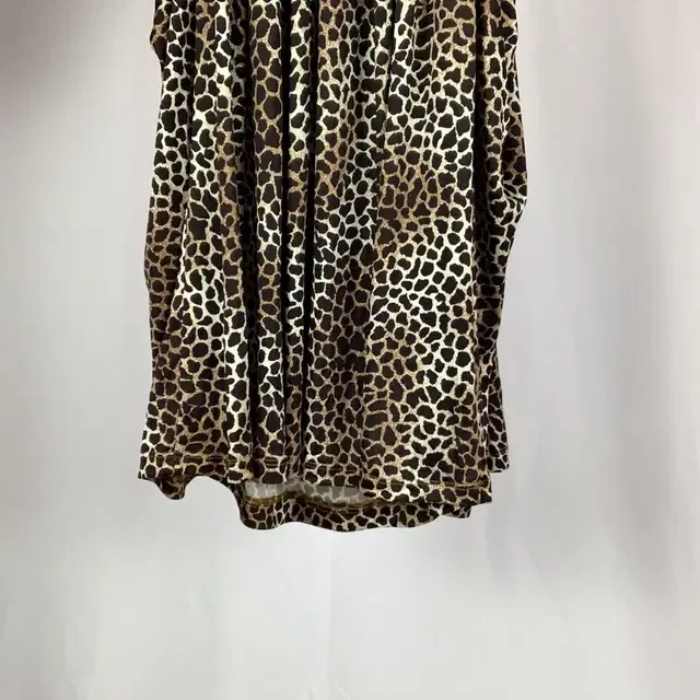 Wild Leopard Onee Gyaru Shirring Dress