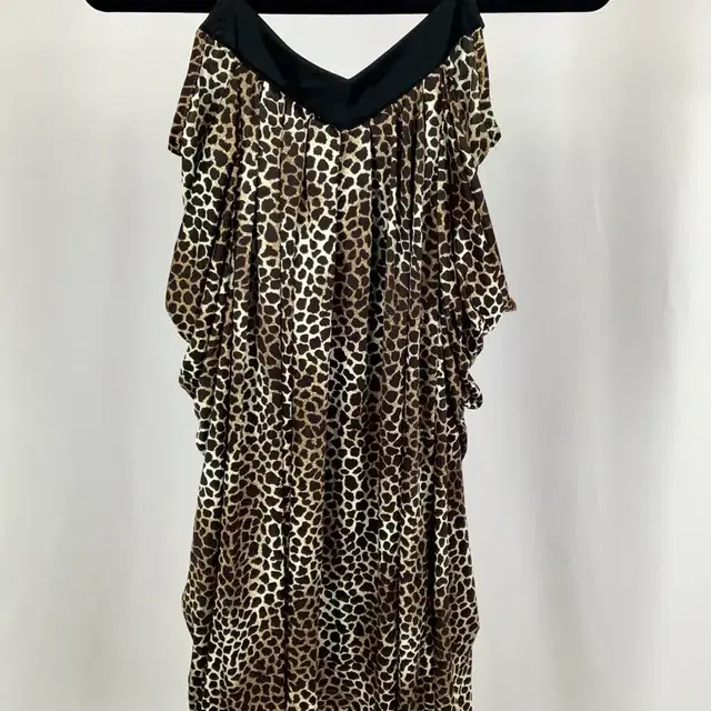 Wild Leopard Onee Gyaru Shirring Dress