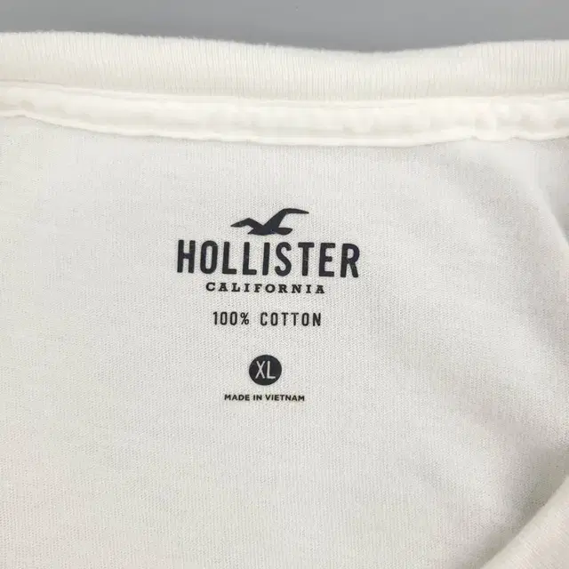 HOLLISTER 홀리스터 화이트 블랙 캘리포니아 플라워 빅자수 코튼10