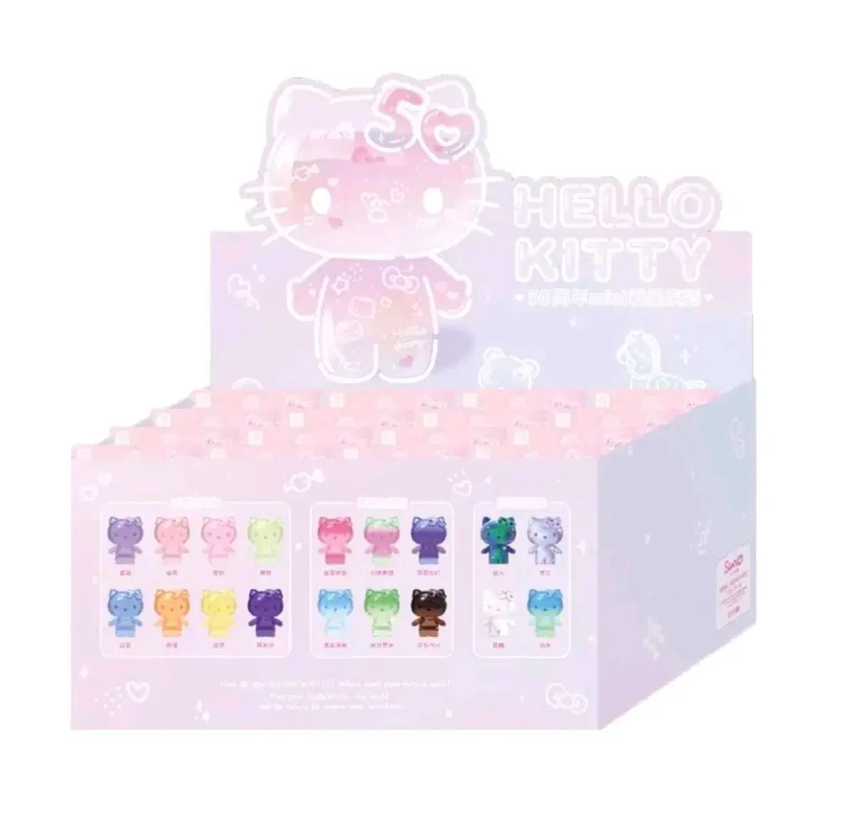 (Genuine)Hello Kitty 50th Anniversary Figures Sanrio Mini Candy Figures