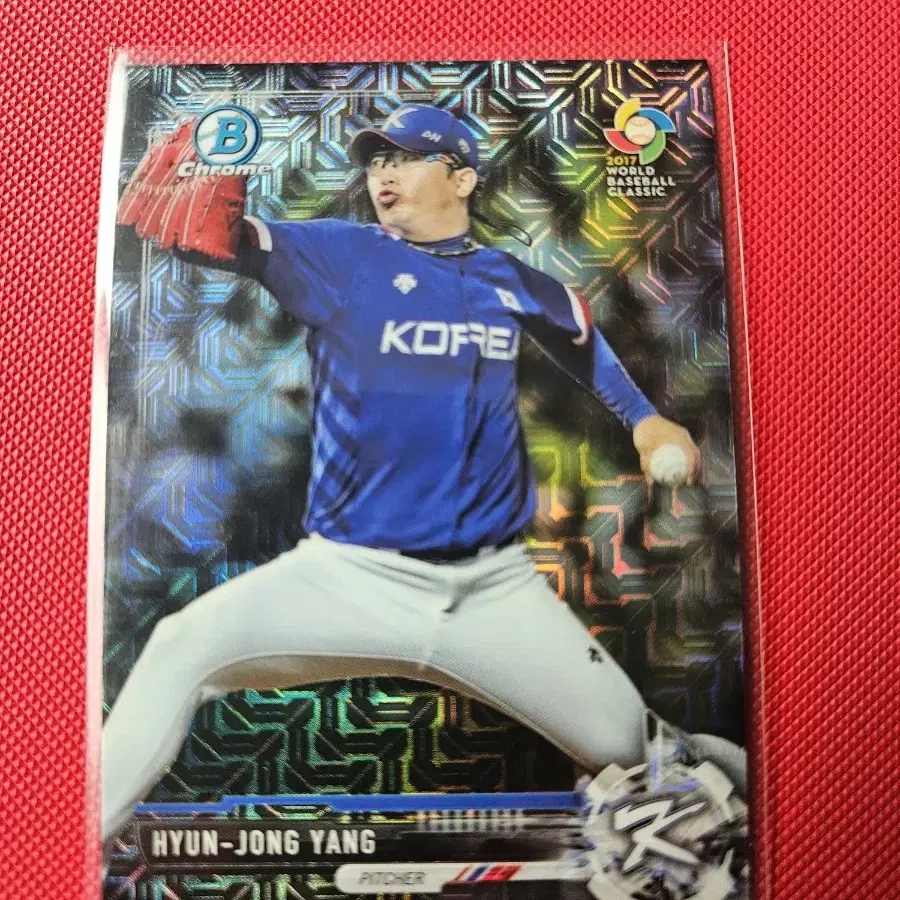 양현종 topps wbc 모조 리플렉터