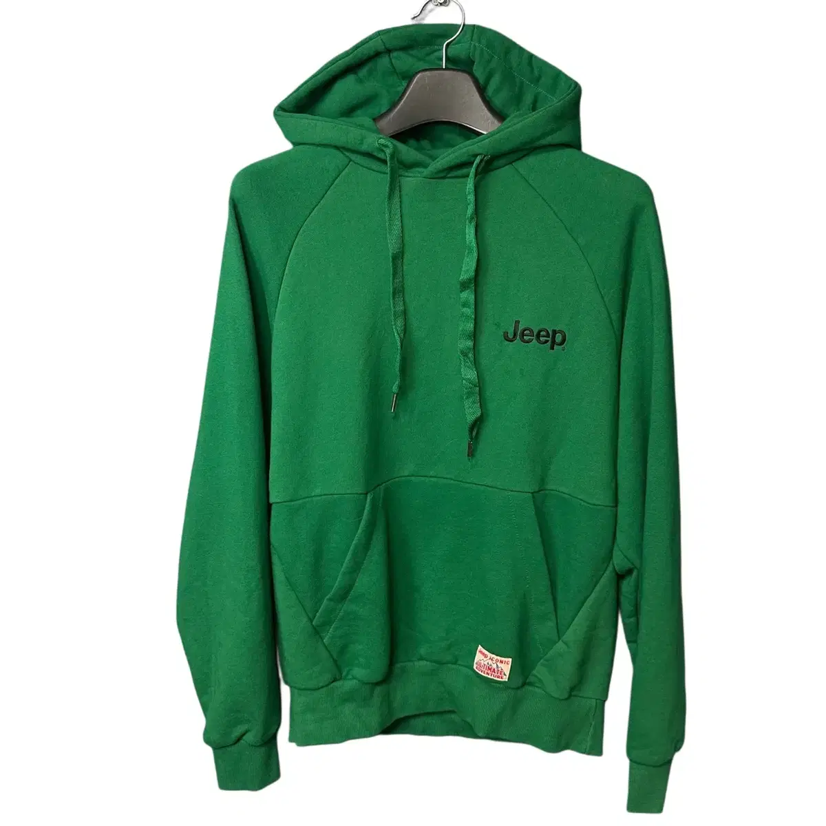 M Jeep Logo Green Printed Hoodie