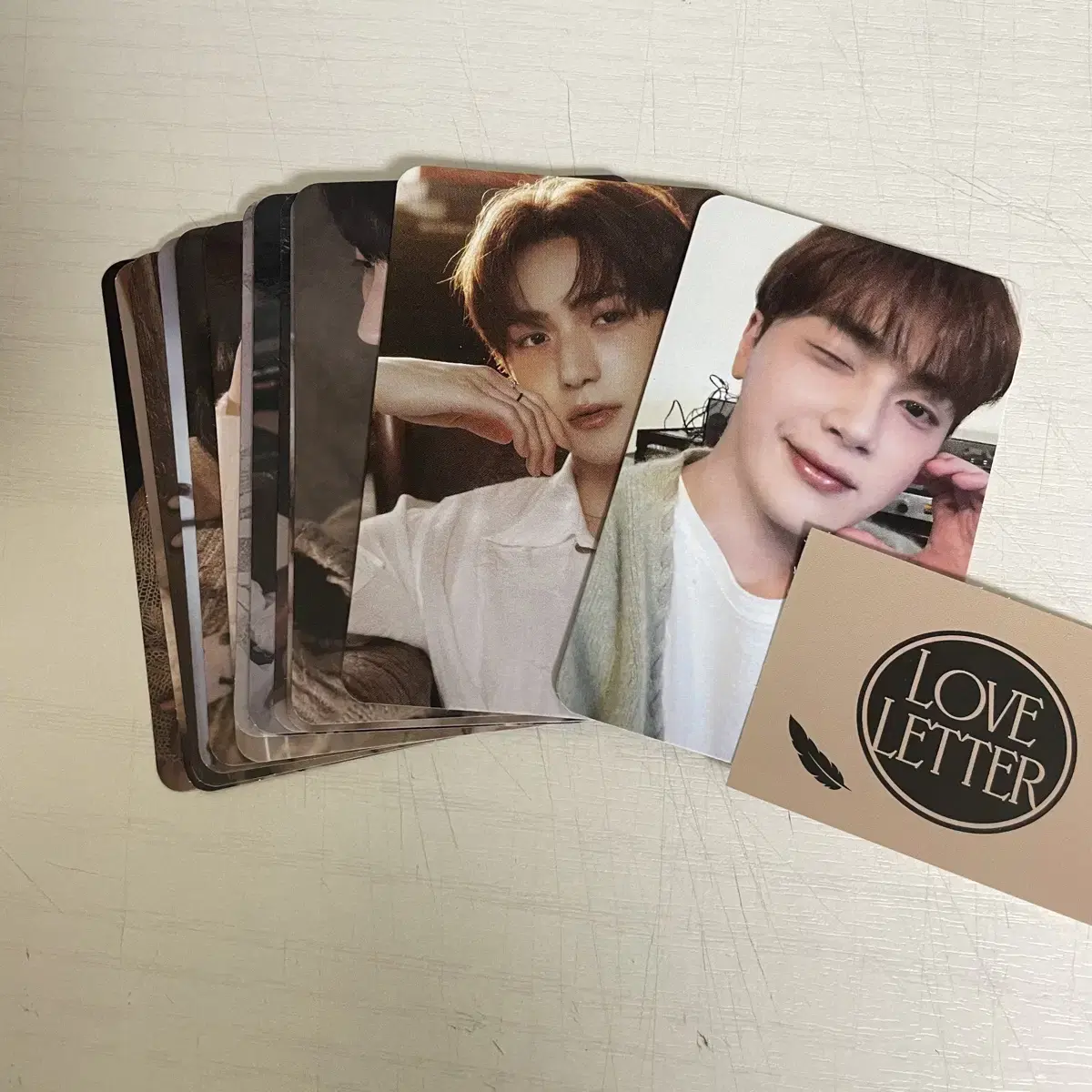 The Boyz Nectar write ver. juhaknyeon photocard, hyunjae q.r.