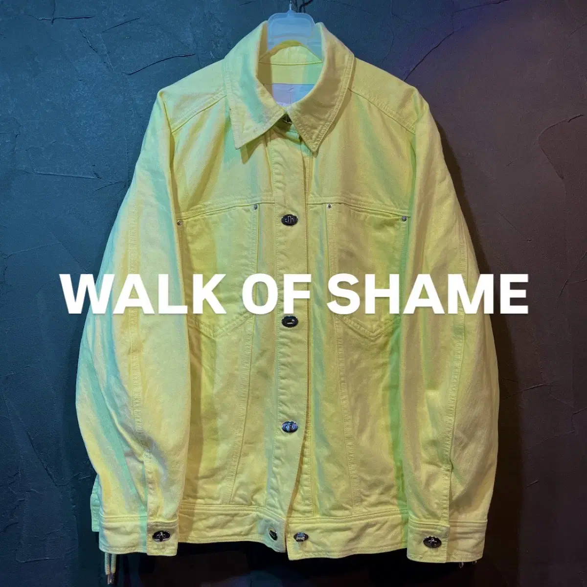 [S] WALK OF SHAME 워크오브셰임 라임색 자켓