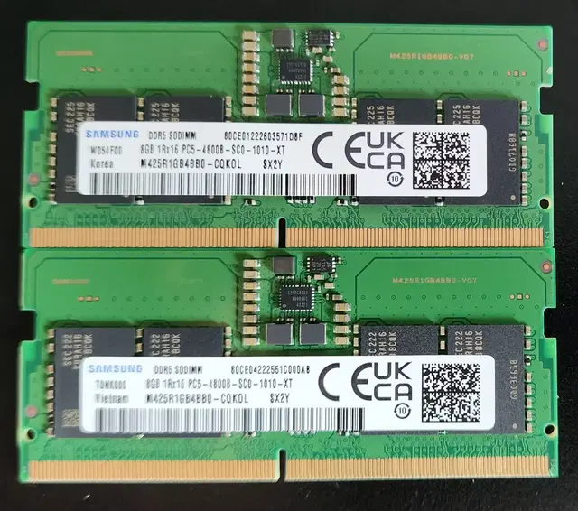 삼성 노트북용 DDR5 4800 8GB