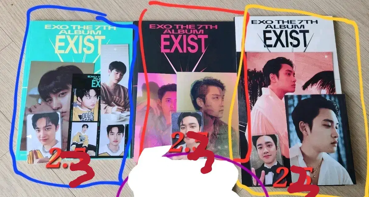 도경수 디오 D.O. EXIST 크림소다 포토북버전 구성품&포카 풀세트