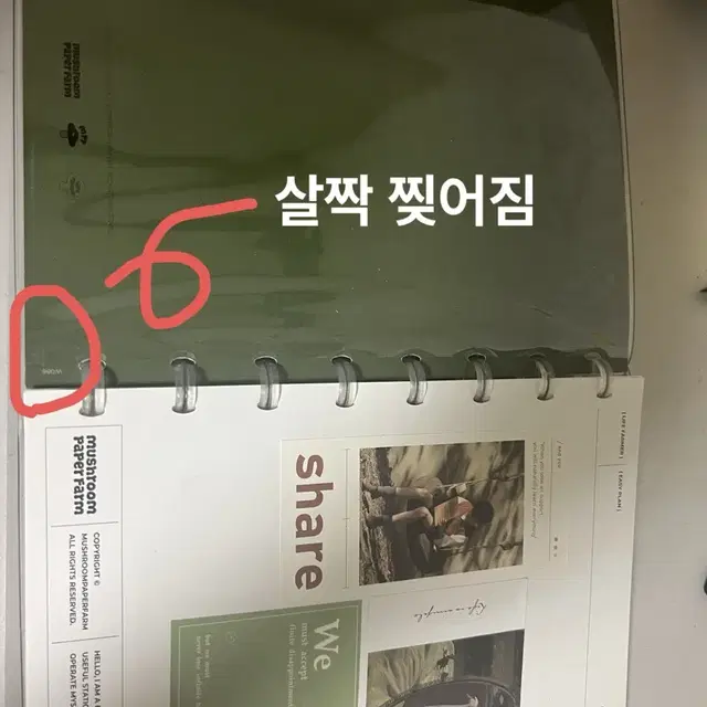 머쉬룸 페이퍼팜 다이어리