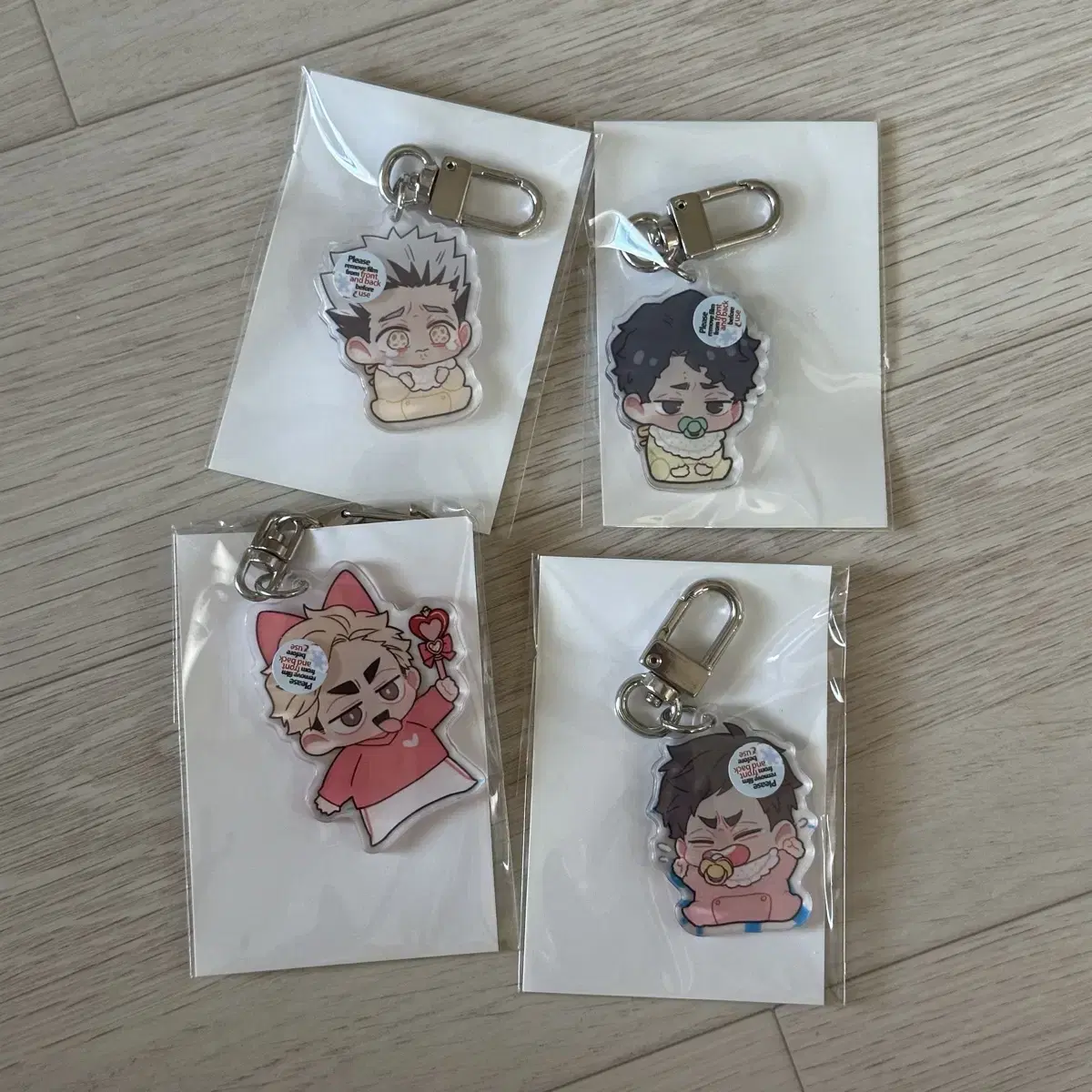 Haikyuu Kanan-sama unofficial goods acrylic keyring Bulk (Bokuto Sakusa Atsumu)