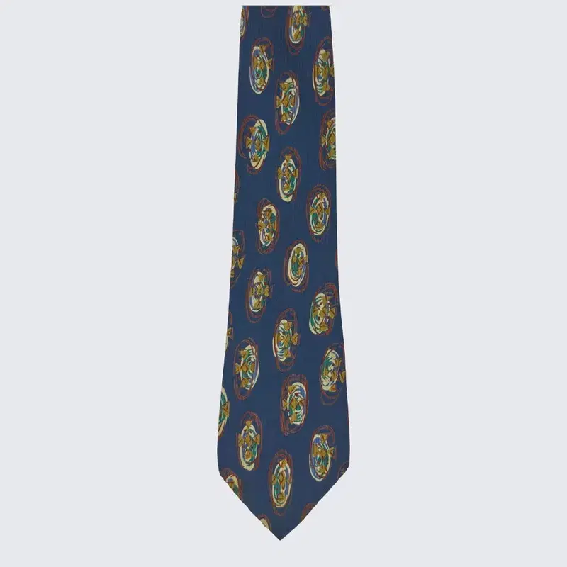 [Kenzo] Pattern Tie Silk Dog Vintage Classic A23820