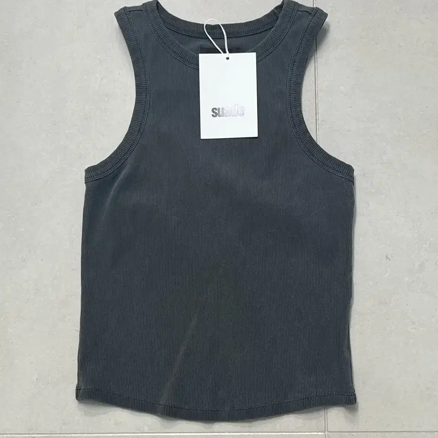 스웨이드 나시 WASHED SLEEVELESS